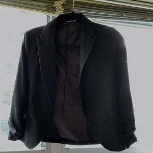 Amanda + Chelsea Black Blazer with Cinched Sleeves